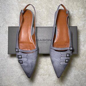 Vagabond Hermine blue grey slingback flats